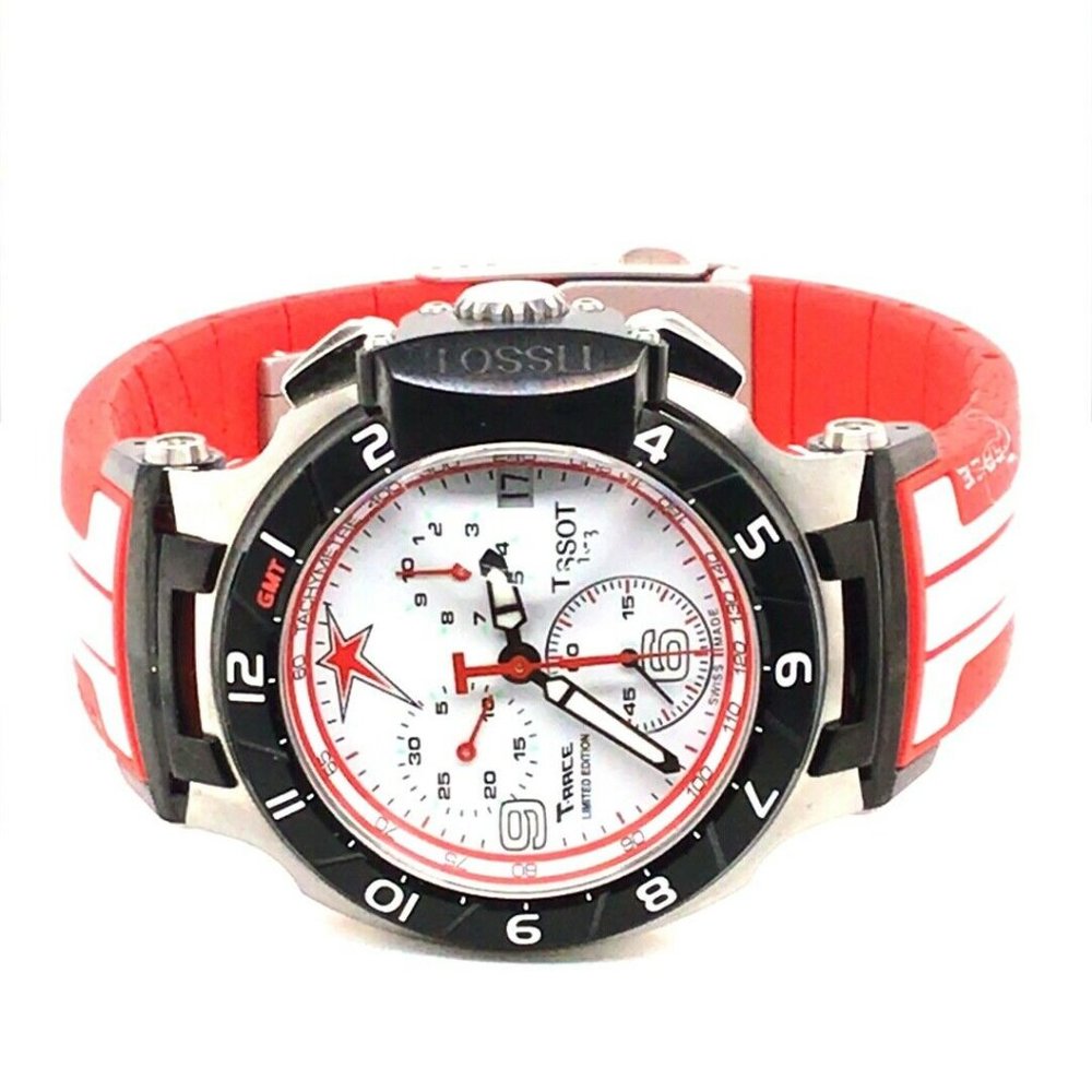 NIB Tissot Nicky Hayden T-Race Red Silicone Watch